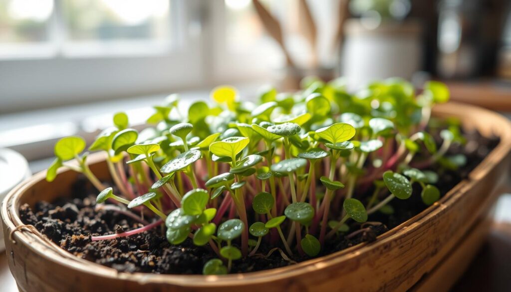 Erntezeitpunkt Microgreens