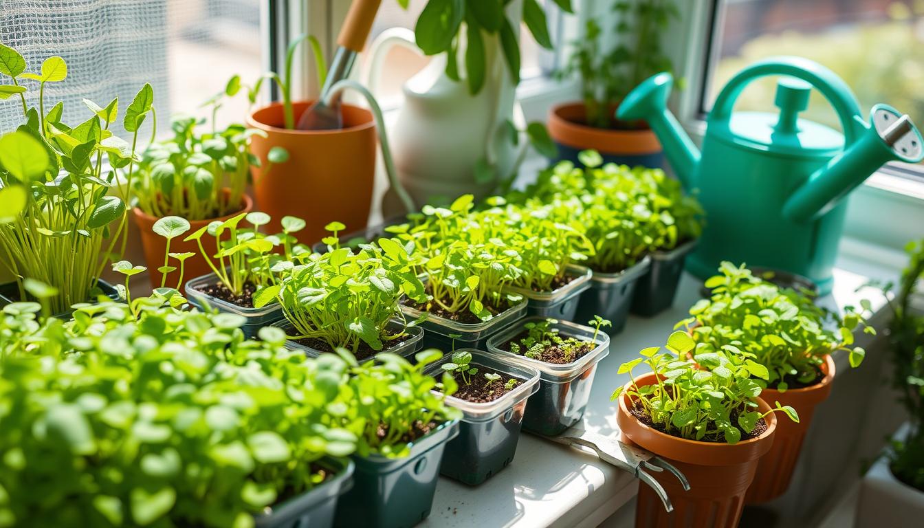 Microgreens drinnen anbauen: Schritt-für-Schritt Anleitung