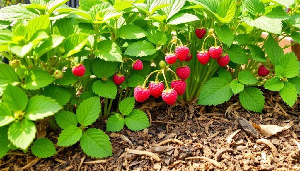 Maintaining soil health for raspberries