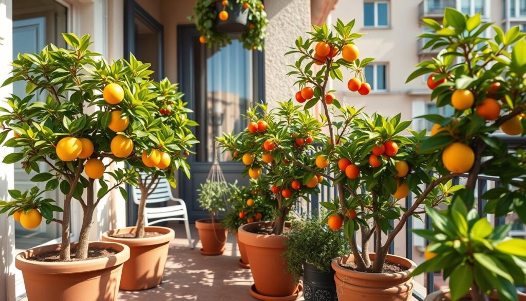 dwarf fruit trees for balcony gardening