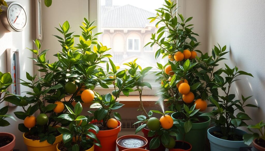 indoor citrus care and humidity levels for optimal growth