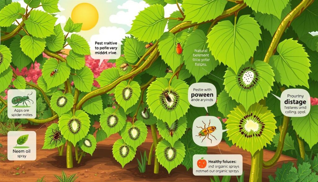 kiwi vine pests and disease management