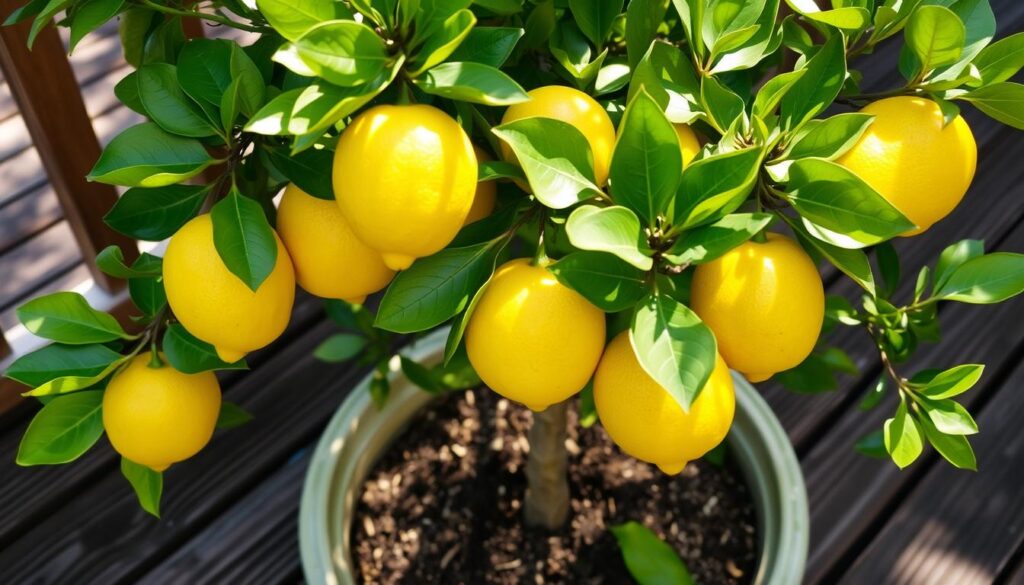 lemons in container gardening