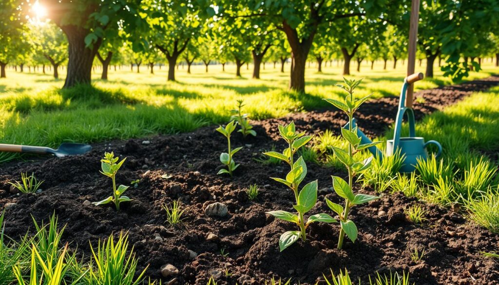 planting apple trees