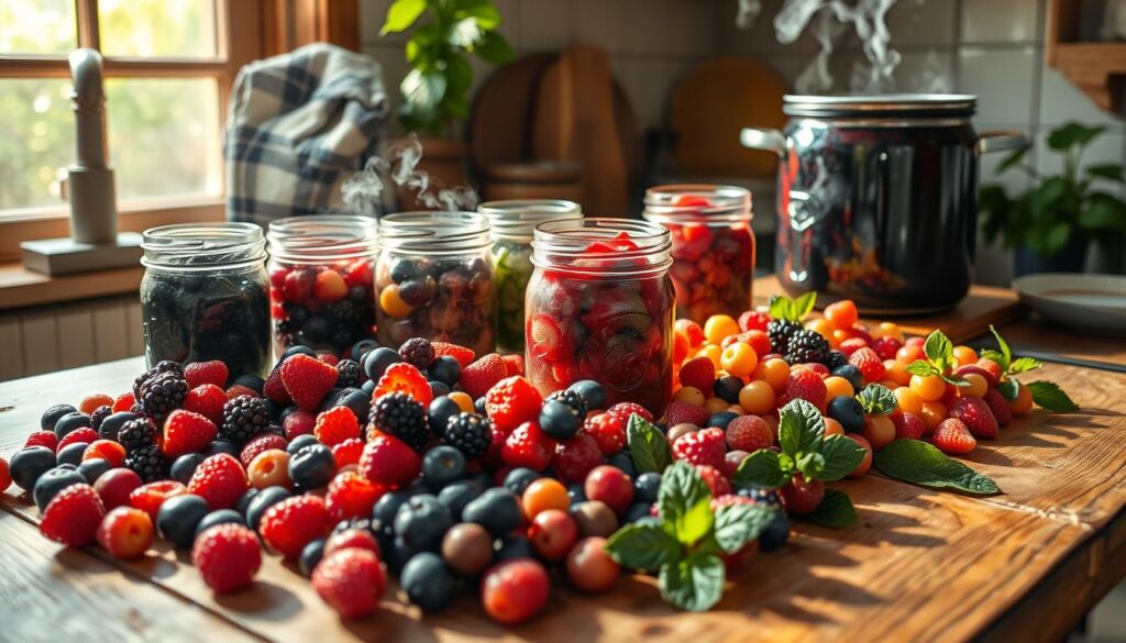 preserving berries