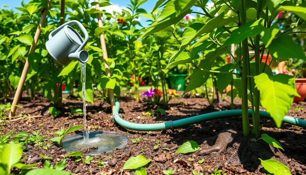 watering techniques for passion fruit vines