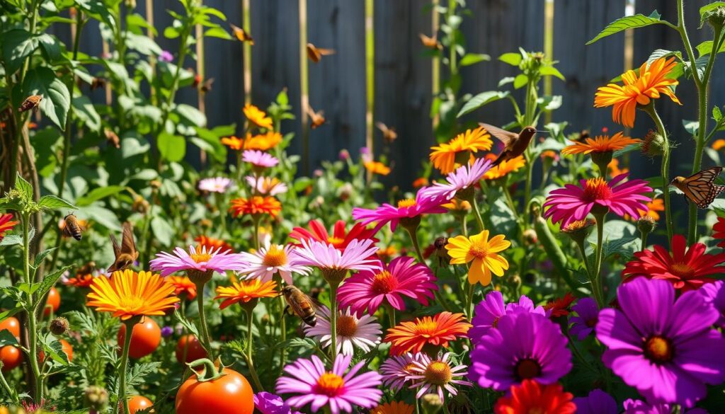 Attracting pollinators to vegetable gardens