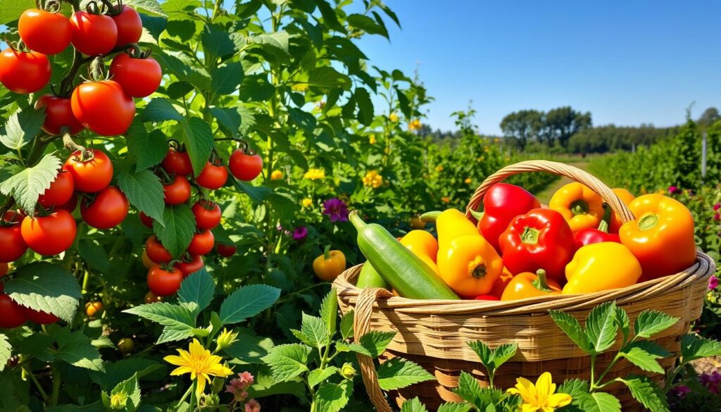 August vegetable harvest