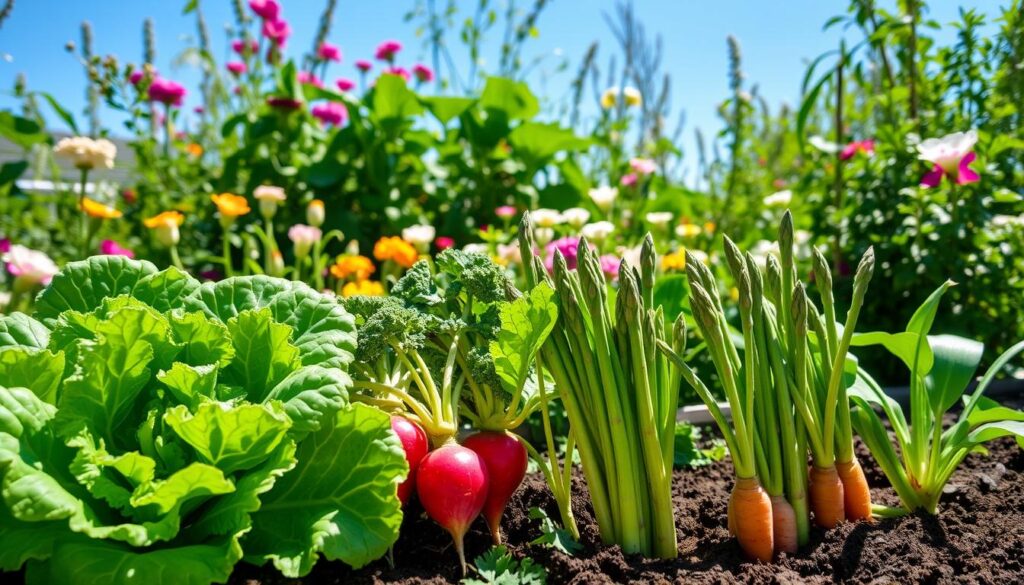 March vegetable harvest